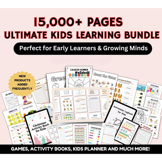15000+ Pages Ultimate Kids Learning Bundle