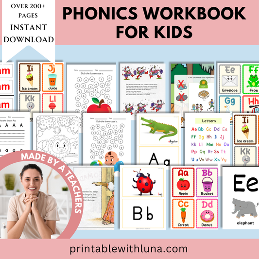 Phonics Workbook for Kids