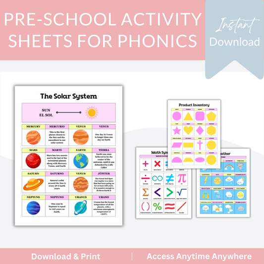 Pre-School Activity Sheets